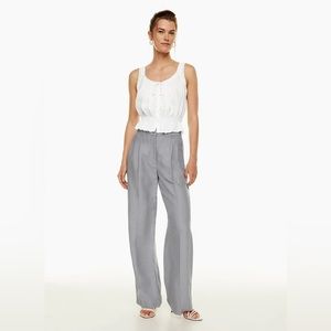 Aritzia Wilfred The Effortless Pant™ Linen Size 4 Grey